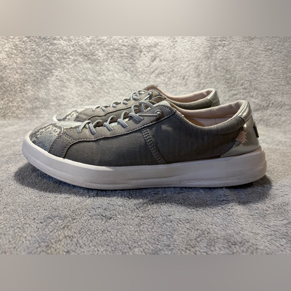 Hey Dude Karina Silver Python Sneakers - image 5